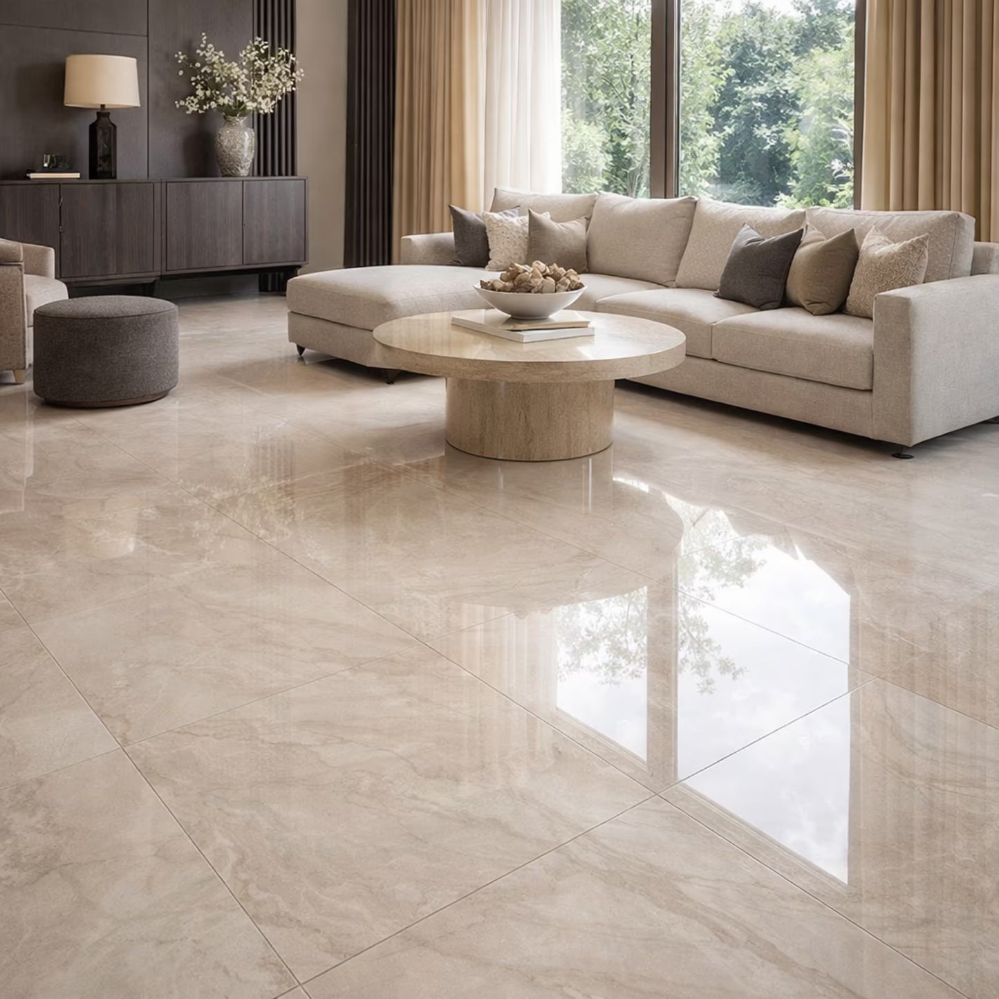 Bodenfliesen 60x120 cm Kütahya Atlantis Weiß Feinsteinzeug Poliert