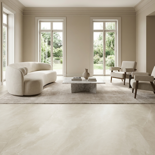 Bodenfliese 120x120 Kütahya Messina Beige Matt Feinsteinzeug