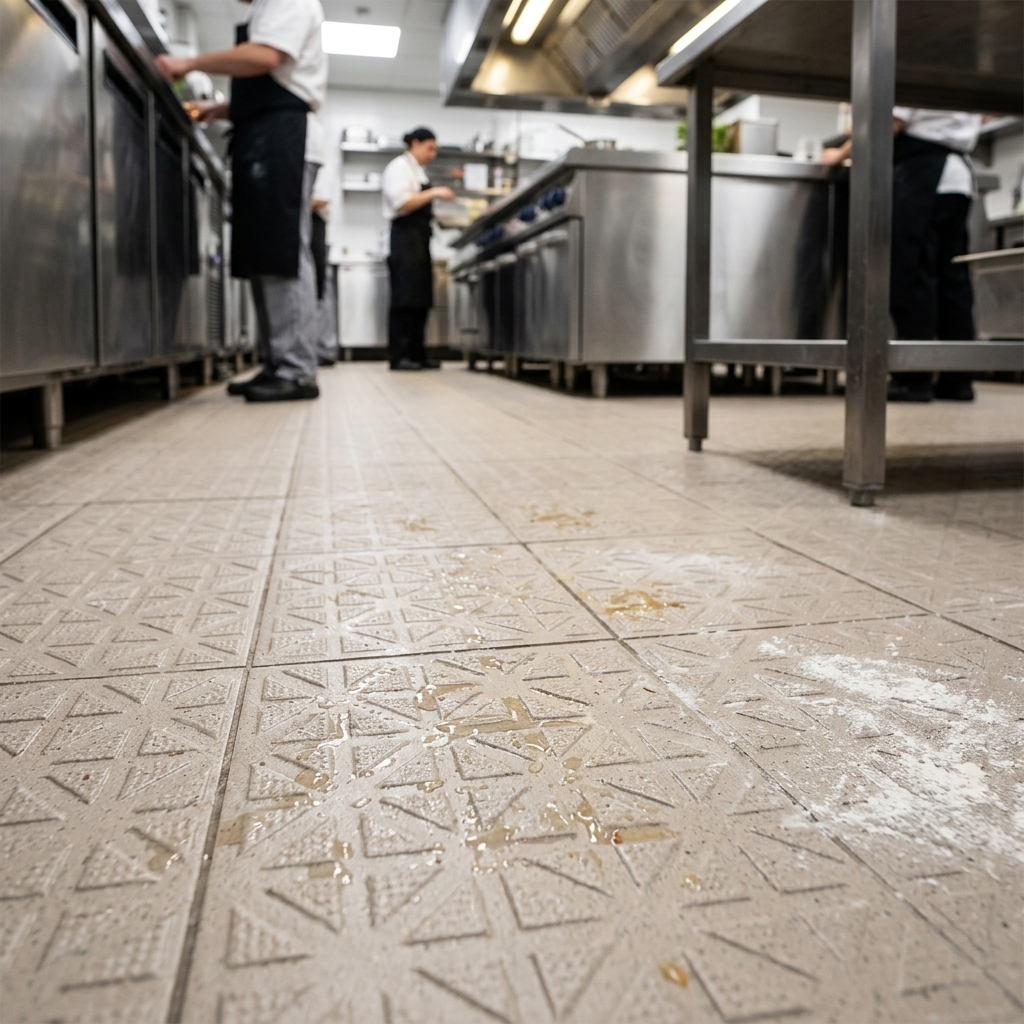 Rutschfeste Bodenfliesen 20x20 R12 Gewerbefliese Industriefliesen