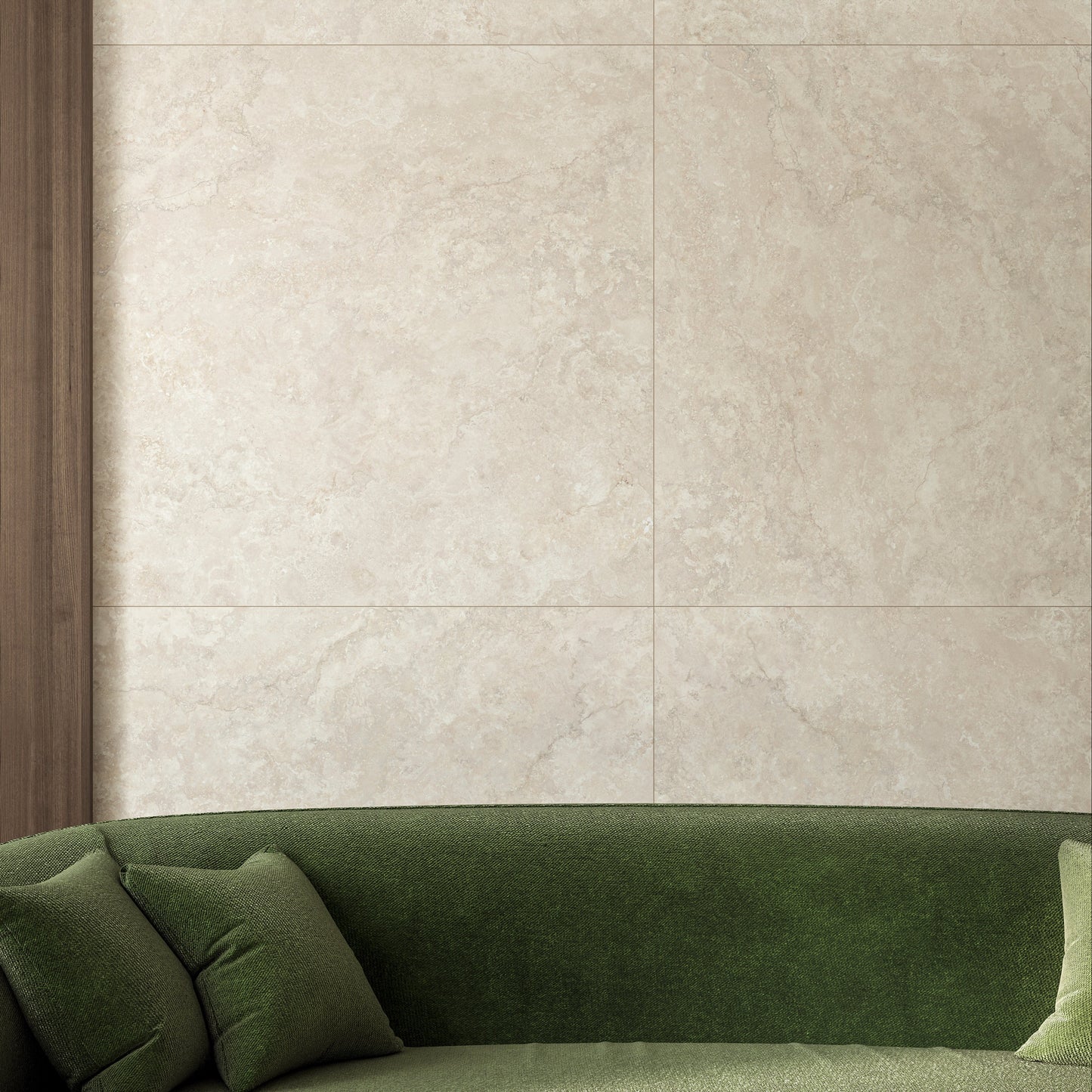 Bodenfliese 60x120 cm Beige Feinsteinzeug Betonoptik