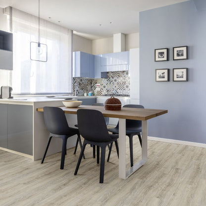 Klebe-Vinyl Eiche Creme | Dryback Vinylboden Holzoptik 0,30 mm