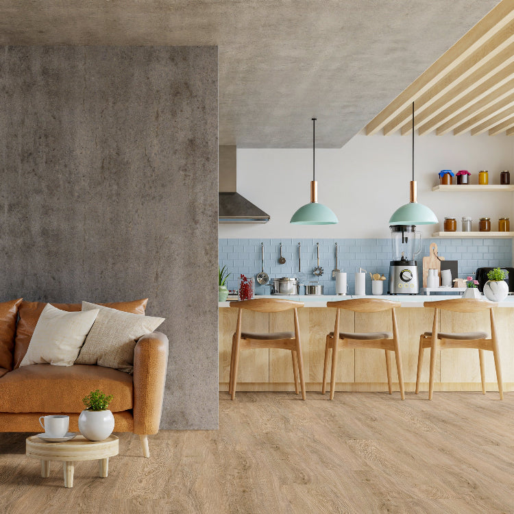 Klebe-Vinyl Eiche Natur | Dryback Vinylboden Holzoptik 0,30 mm