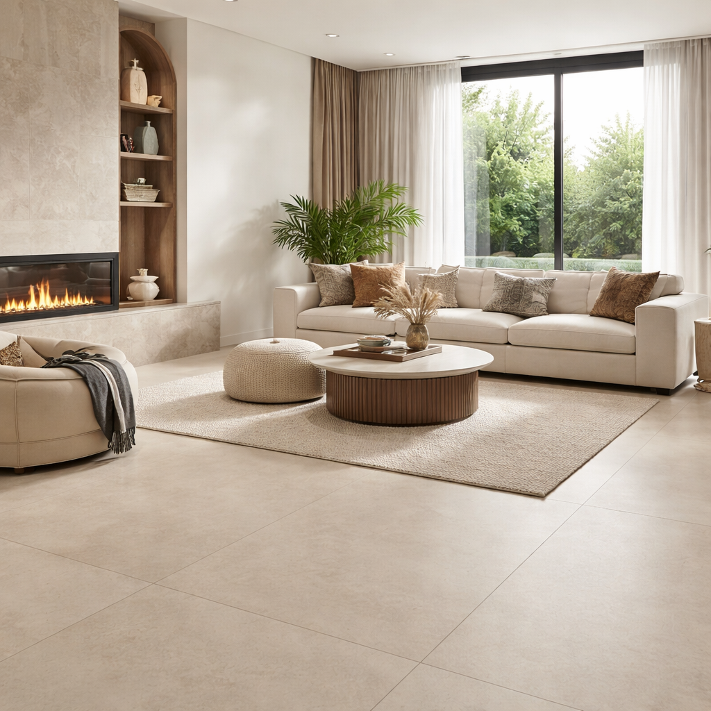 Bodenfliesen XXL 120x120 Kütahya Seramik Infinity Marfil Feinsteinzeug