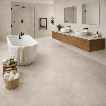 Kütahya Pulpis Prime Light Grey Bodenfliesen 80x80 Matt Feinsteinzeug