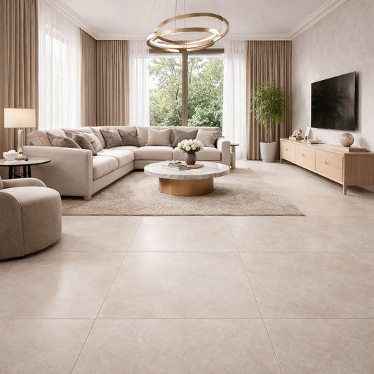 Kütahya Pulpis Prime Light Grey Bodenfliesen 80x80 Matt Feinsteinzeug