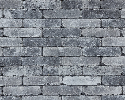 Betonpflaster Bobbio – Pflasterriegel anthrazit, getrommelt, 200/50/70mm