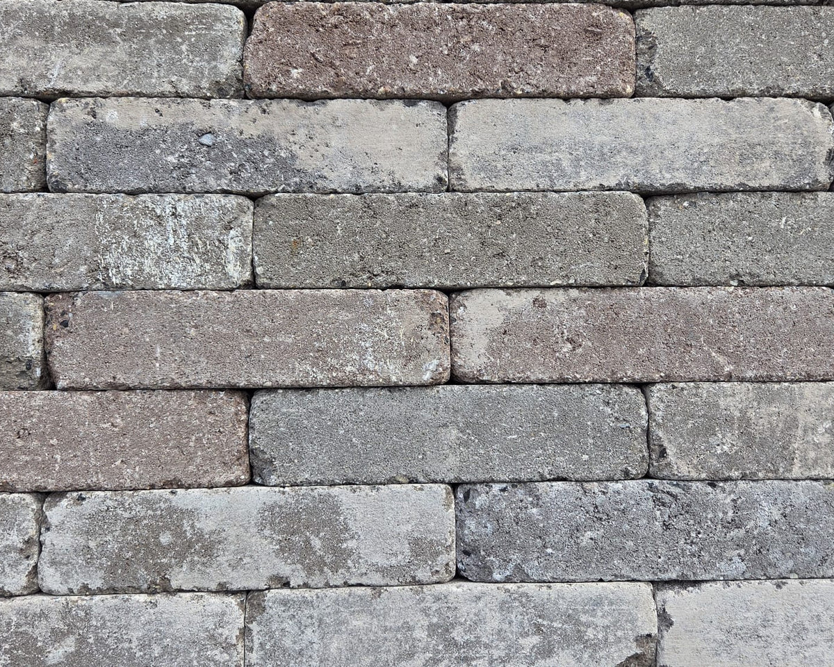 Betonpflaster Montecassino – Pflasterriegel Braun, getrommelt, 200/50/70 mm