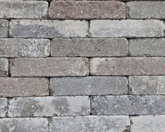 Betonpflaster Montecassino – Pflasterriegel Braun, getrommelt, 200/50/70 mm