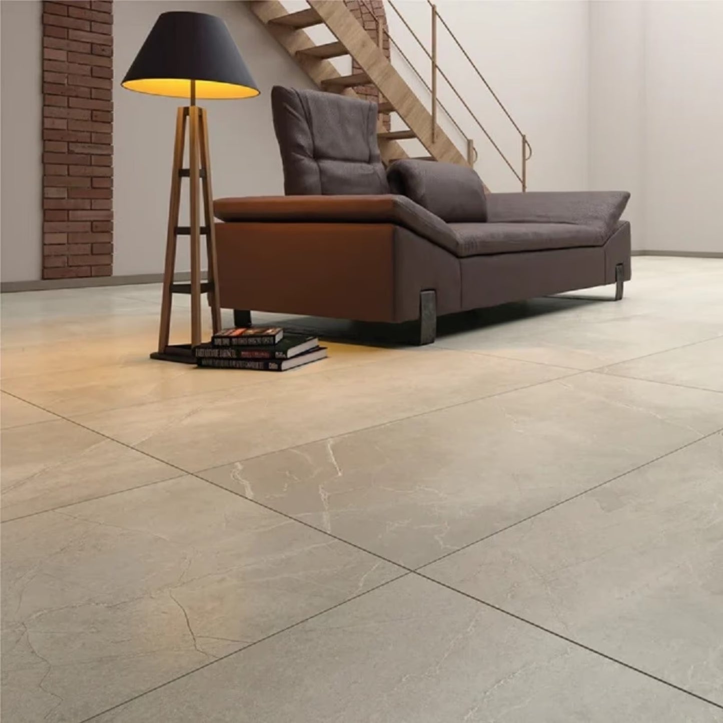 Bodenfliese Beige 60x120 cm Kütahya Adria Latte Feinsteinzeug rektifiziert