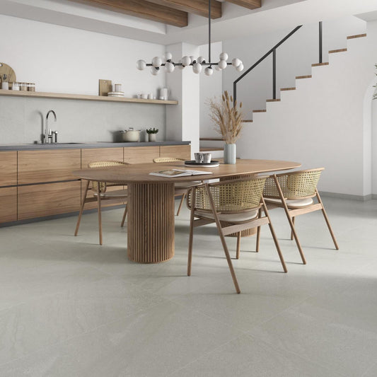 Bodenfliese Pamesa Burlingstone white 60x120 cm Feinsteinzeug