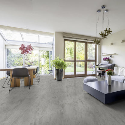 Klick-Vinyl Cool Grey XL | Vinylboden Fliesenoptik Stein grau