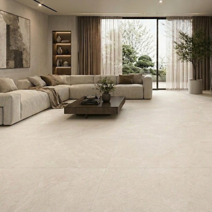 Bodenfliesen 60x120 Eco ceramica Pietra sand matt Feinsteinzeug
