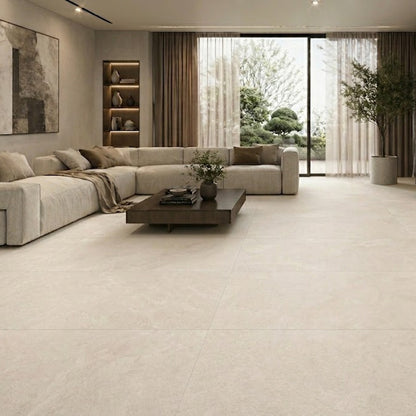 Bodenfliesen 60x120 Eco ceramica Pietra sand matt Feinsteinzeug