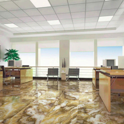 Bodenfliese Hochglanz 60×120 cm Feinsteinzeug – Edle Marmoroptik