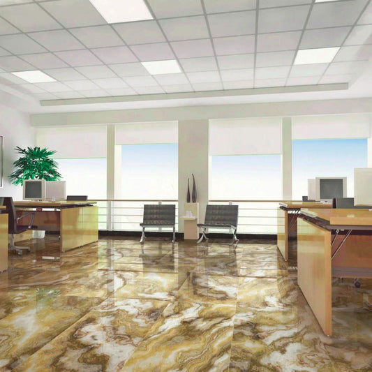 Bodenfliese Hochglanz 60×120 cm Feinsteinzeug – Edle Marmoroptik