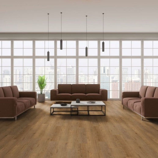Klick-Vinyl Glasgow | Vinylboden braun Eiche Holzoptik