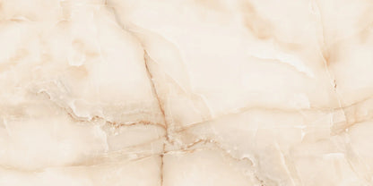 Bodenfliese 60x120 cm Onyx Crema Hochglanz Feinsteinzeug Premium