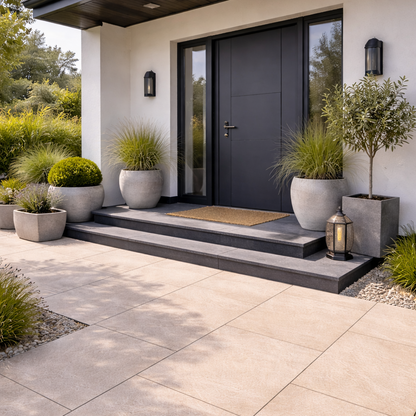 Terrassenplatten 60x120x2cm Beige Feinsteinzeug R11/C