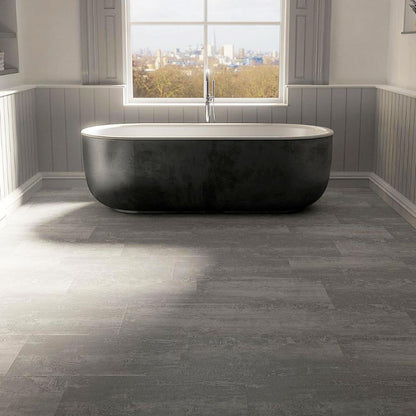 Klick-Vinyl Stonehenge Basalt anthrazit | SPC Vinylboden Steinoptik