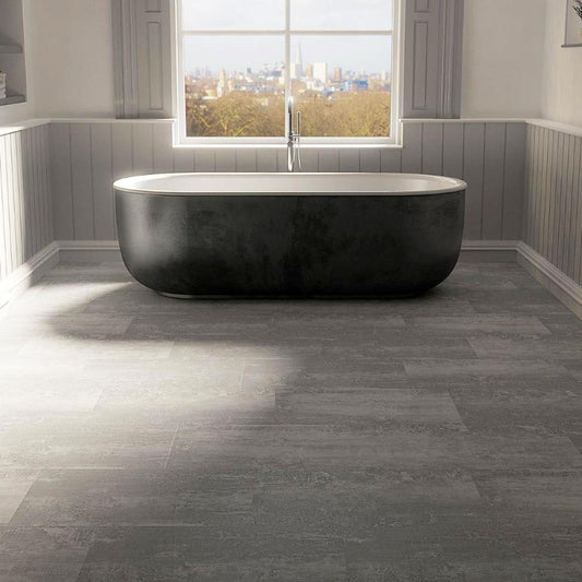 Klick-Vinyl Stonehenge Basalt anthrazit | SPC Vinylboden Steinoptik