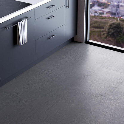 Klick-Vinyl Stonehenge Basalt anthrazit | SPC Vinylboden Steinoptik