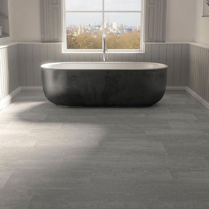 Klick-Vinyl Stonehenge Silbergrau | SPC Vinylboden Steinoptik