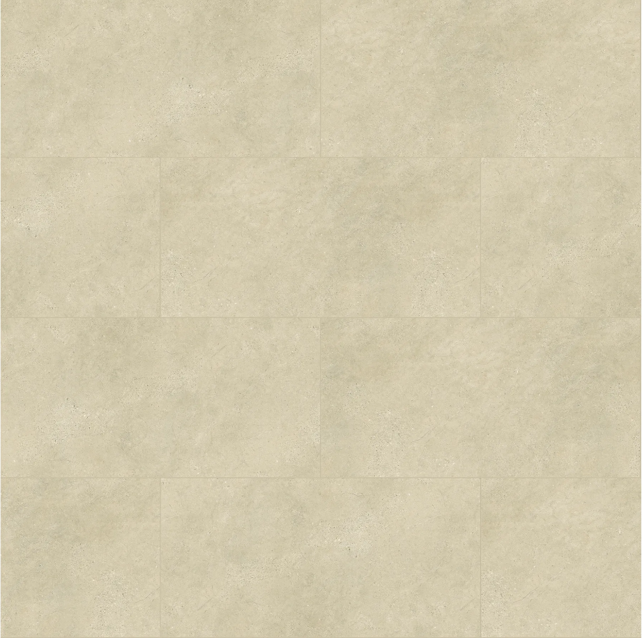 Klick-Vinyl Fliese XL Travertine hell sand | Vinylboden Steinoptik