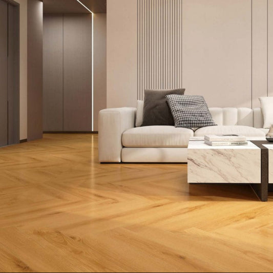 Klick-Vinyl Fischgrät Creek | Vinylboden Holzoptik Eiche natur