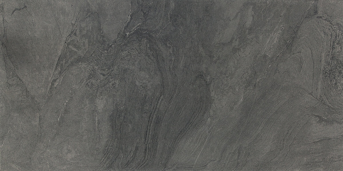 Bodenfliese 60x120 cm Anthrazit Kütahya Atlantis Feinsteinzeug