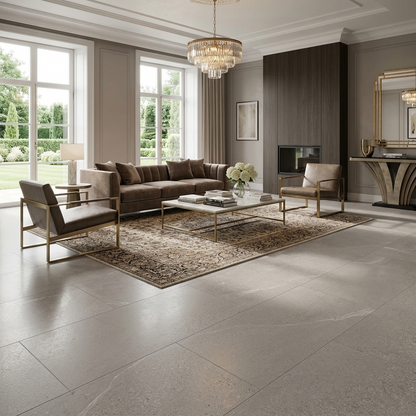 Bodenfliese Pamesa Burlingstone perla 60x120 cm Feinsteinzeug