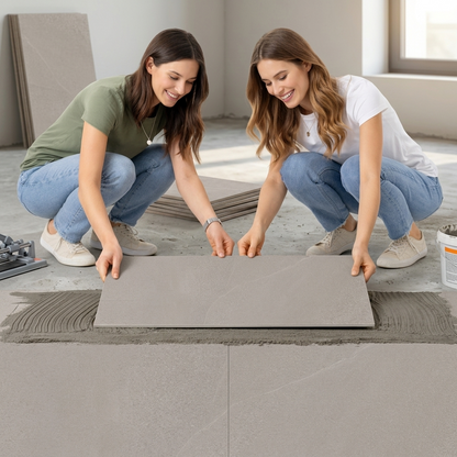Bodenfliese Pamesa Burlingstone perla 60x120 cm Feinsteinzeug