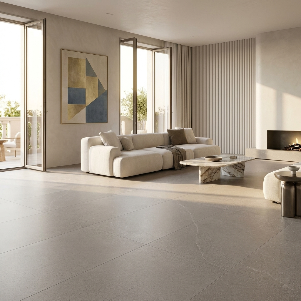 Bodenfliese Pamesa Burlingstone perla 60x120 cm Feinsteinzeug