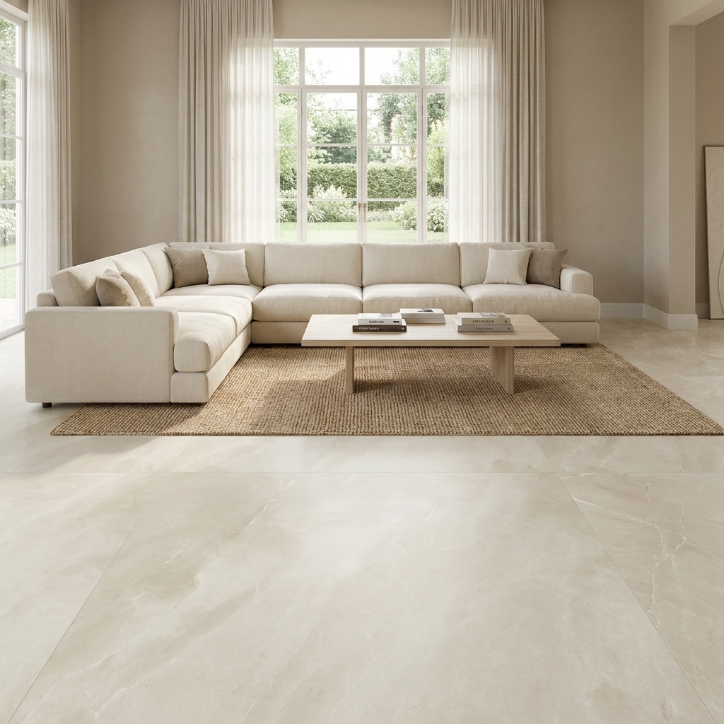 Bodenfliese 120x120 Kütahya Messina Beige Matt Feinsteinzeug
