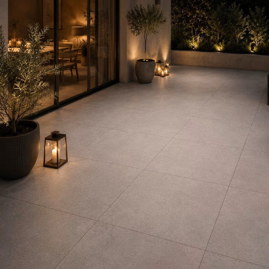 Terrassenplatten 80x80x2 cm Kütahya Infinity Grey Feinsteinzeug