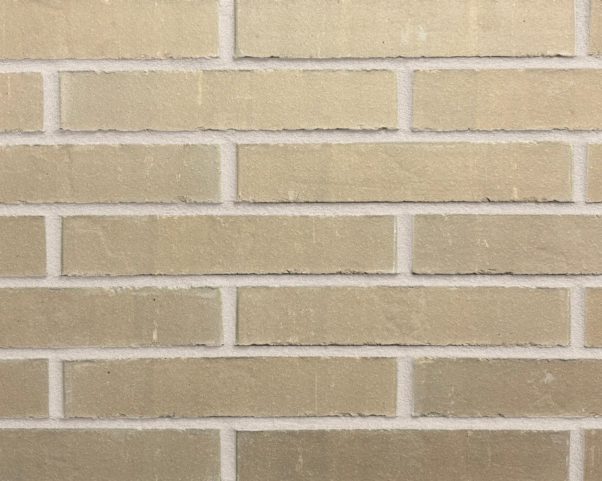 Klinkerriemchen Grau-Beige nuanciert 290 × 15 × 52 mm LDF Fassadenriemchen