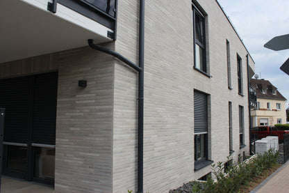 Klinkerriemchen Langformat 468 x 40 mm Grau-Beige Fassadenriemchen