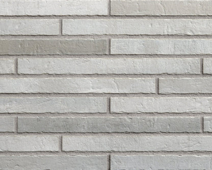 Klinkerriemchen Langformat Grau 468 × 40 mm – Fassadenriemchen