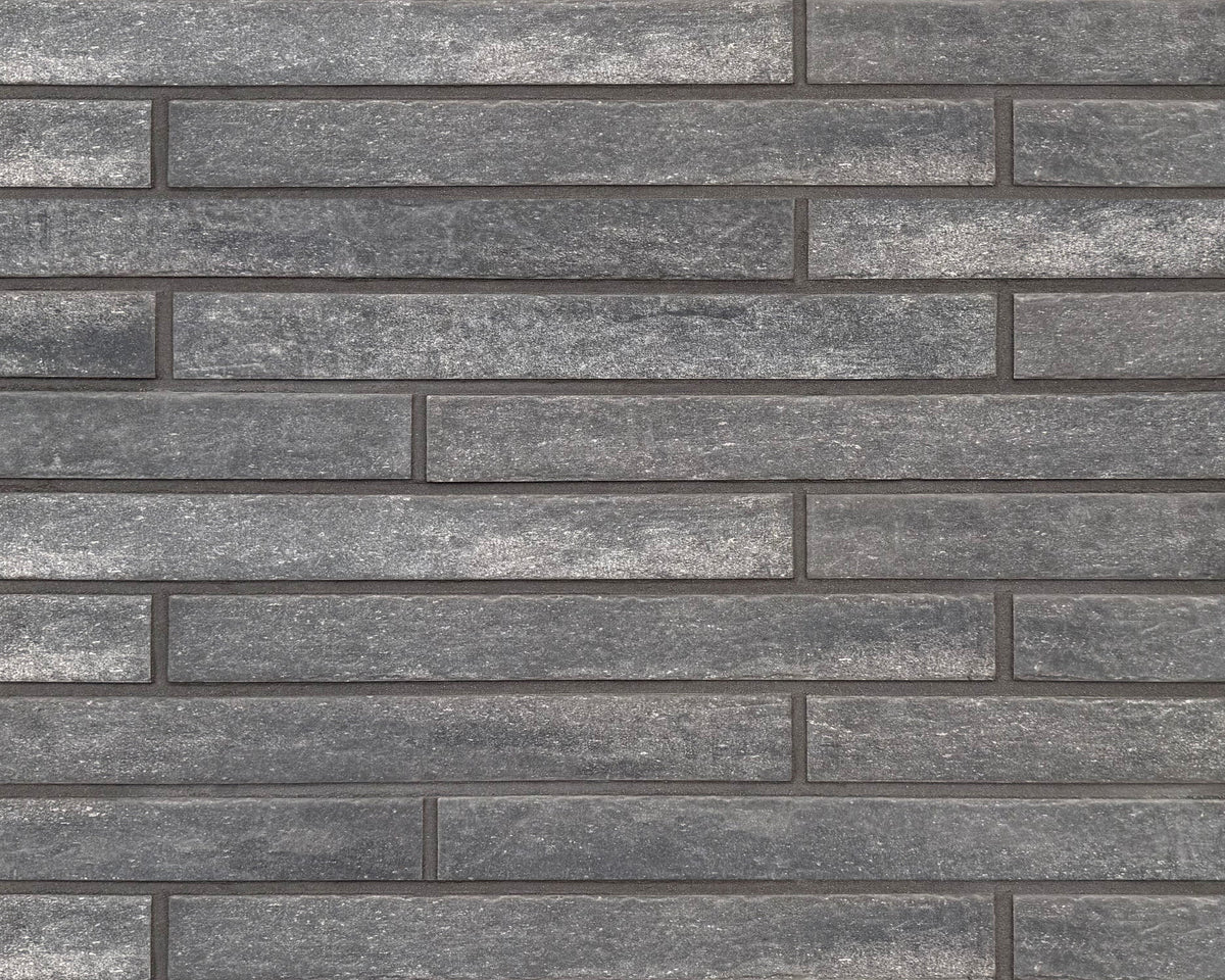 Klinkerriemchen Langformat Anthrazit 450 × 45 mm – Fassadenriemchen