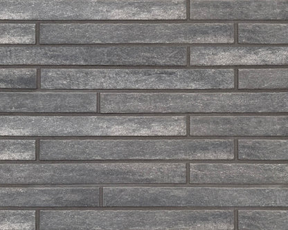 Klinkerriemchen Langformat Anthrazit 450 × 45 mm – Fassadenriemchen