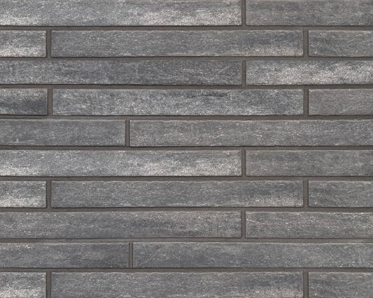 Klinkerriemchen Langformat Anthrazit 450 × 45 mm – Fassadenriemchen
