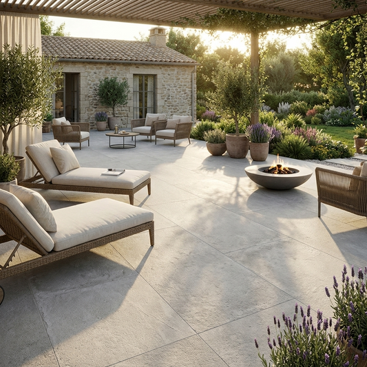 Terrassenplatte 60x120x2 cm Grau Feinsteinzeug R11/B