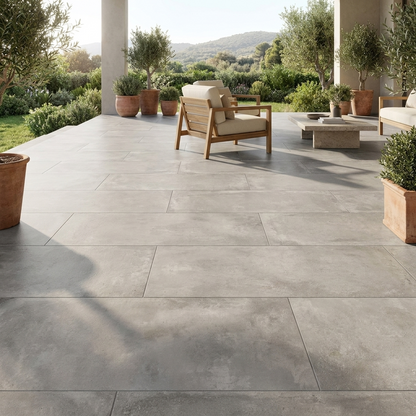 Terrassenplatten 60x120x2cm Kütahya Infinity Grey Feinsteinzeug
