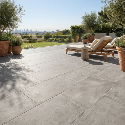 Terrassenplatten 60x120x2cm Kütahya Infinity Grey Feinsteinzeug